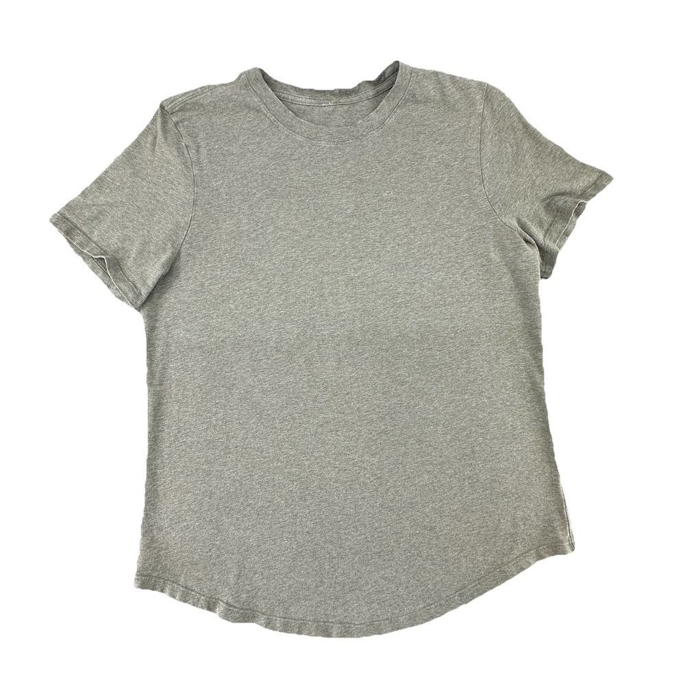 Lululemon Women's Olive Green Short Sleeve Crewneck‎ Athletic Tee No Size Tag